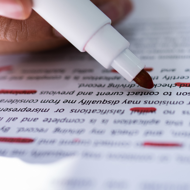What does proofreading involve?