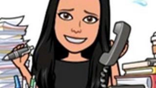 Illustration einer Frau am Schreibtisch